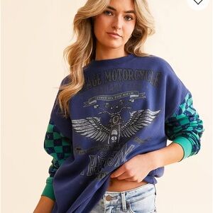 Vintage motorcycle pullover